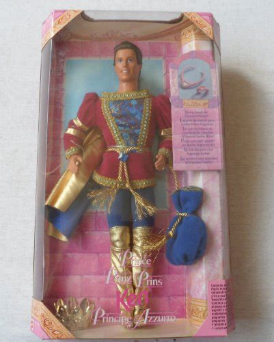 Barbie 1997 Classic Fairy Tale Rapunzel Series 12 Inch Doll : Prince Ken with Costume, Crown, Jewel Bag, Plastic Necklace and Bracelet