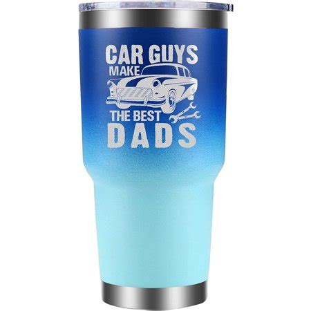 Best Ever Dad Tumbler 30oz Dark Blue Car Guys. Ideal birthday or Father's Day present for Dad from Daughter or Son. Best Ever Dad Gifts by Cahermore Collections.