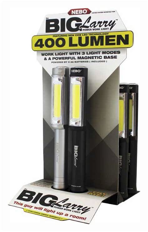 Bundle Nebo 6306 Big Larry & Nebo Slyde Flashlight/worklight Super Bright COB LED Magnetic Worklight EdisonBright USB powered reading light