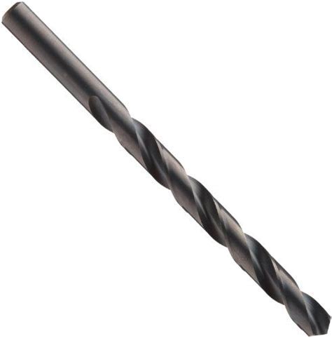 New Deal Chicago Latrobe 120 High-Speed Steel Long Length Drill Bit, Black Oxide Finish, Round Shank, 118 Degree Conventional Point, 15/64" Size (Pack of 12)