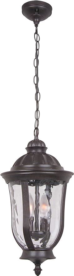✓ Craftmade Z6011-OBO Frances Outdoor Ceiling Pendant Lighting, 2-Light, 120 Watts, Oiled Bronze (10" W x 18" H)