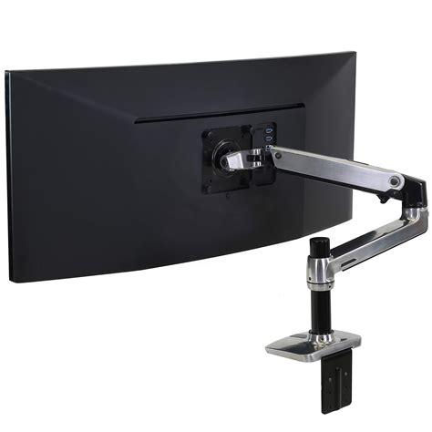 Get Discount 70% Price Ergotron – LX Single Monitor Arm, VESA Desk Mount – for Monitors Up to 34 Inches, 7 to 25 lbs – Polished Aluminum