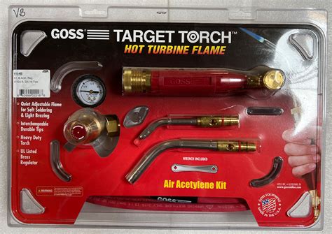 New Product Goss - 328-KX-4B KX-4B Soldering Brazing Torch Kit for "B" Acetylene Tanks with GA-5 and GA-14 Target Tips and Hot Turbine Flame