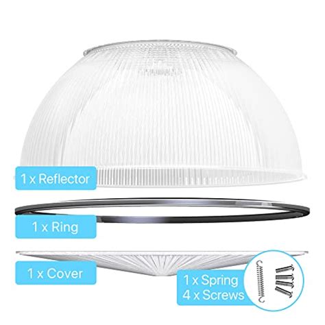 Product Deal HYPERLITE 60 Degree PC Reflector with Cover ONLY for Hero Series LED High Bay Light 10-Pack (Milky Reflector with Cover)