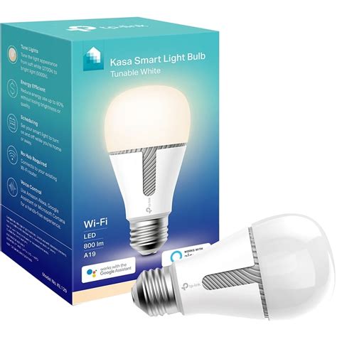 Up To 50% OFF Kasa Smart (KL120) Light Bulb, LED Smart WiFi Alexa Bulbs Works with Alexa and Google Home,A19 Tunable,2.4Ghz,No Hub Required, 800LM Tunable White(2700K-5000K), 10W