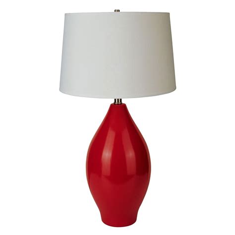 ORE International 28" Black Metal Table Lamp with Crystal Accent