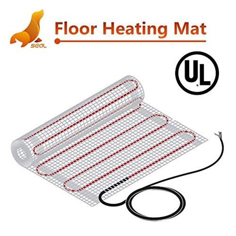 SEAL 80 Sqft 120V Electric Radiant Floor Heating Mat, for Ceramic, Tile, Mortar, Easy to Install Self-Adhesive Floor Heating System Kit