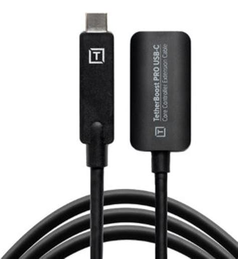 TetherBoost Pro USB-C Core Controller Extension Cable (Non-Reflective Black)