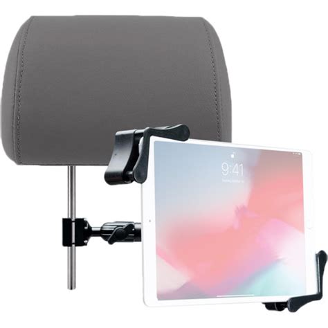 Exclusive Special Vehicle Headrest Mount – CTA Vehicle Flex Mount for 7-14-inch Tablets – Compatible with iPad 10.2" 7th/ 8th/ 9th Gen, iPad Air 3, iPad Mini 5, iPad Pro 11" & 12.9", Galaxy Tab S2 & More (AUT-VHFM)