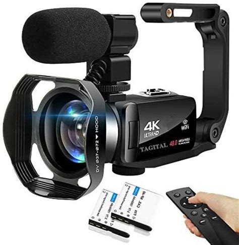 Video Camera 4K Camcorder Vlogging Camera for YouTube UHD 30M 30FPS Digital Zoom Camcorder 3 In Touch Screen Support Webcam Microphone