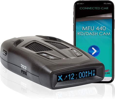 Whistler MFU440 Multi-Functional Radar Detector with Fully Integrated Dash Camera – High Performance – Wi-Fi Enabled – iOS and Android Dash Cam App – HD Playback – Supports Up to 32GB SD Card