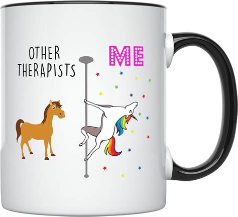 Creative Product YouNique Designs Respiratory Therapist Mug, 11 Ounces, Unicorn Mug for Respiratory Therapist Graduation Gifts (Black Handle)
